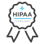 HIPAA-compliant logo, signifying that Lumos Care adheres to strict privacy and security standards for protecting patient health information